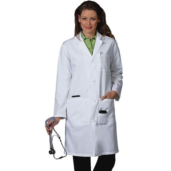 Fashion Seal Uniforms - Lab Coat White Small Knee Length Reusable - 3414-S