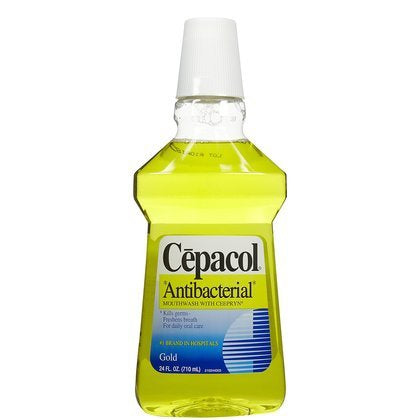 Reckitt Benckiser Cepacol Antibacterial Mouthwash 24 oz. Cinnamon / Eucalyptol / Mint Flavor - 63824079080