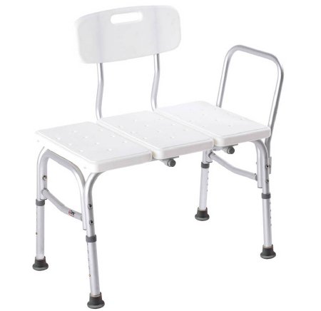 Apex-Carex Healthcare Carex Bath Transfer Bench 18 to 21 Inch Height Range 18 to 21 Inch Height Range 300 lbs. Weight Capacity Arm Rail - FGB15411 0000