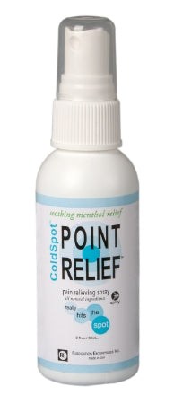 Fabrication Enterprises Point Relief ColdSpot Topical Pain Relief 12% - 0.06% Strength Capsaicin / Menthol Spray 2 oz. - 11-0700-1