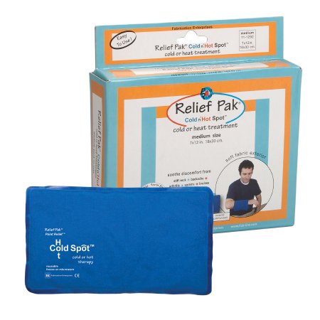 Relief Pak Cold n’ Hot Sensaflex Compress - Hot / Cold Pack General Purpose Medium 7 X 12 Inch Fabric / Gel Reusable - 11-1292