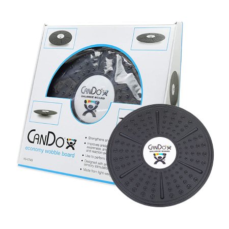 CanDo Economy - Circular Balance Board Plastic 2 X 14 X 14 Inch Black - 10-1745