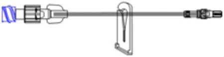 ICU Medical Extension Set 6 Inch Tubing 1 Port 0.4 mL Priming Volume DEHP-Free - B1900