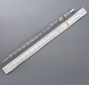Globe Scientific Serological Pipette 10 mL 0.1 mL Graduation Increments Sterile - 1760