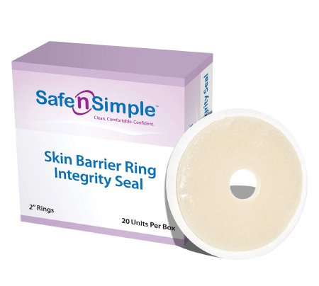 Safe N Simple Safe-n'Simple Integrity Skin Barrier Ring Pre-Cut 2 Inch Flange 2 Inch Diameter - SNS68002