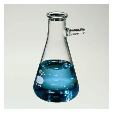 Fisher Scientific Pyrex Filtering Flask with Tubulation Narrow Mouth, Heavy-Wall Borosilicate Glass 500 mL - 10180E
