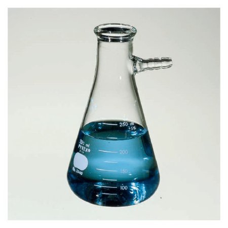 Pyrex - Filtering Flask with Tubulation Narrow Mouth / Heavy-Wall Borosilicate Glass 500 mL (16 oz.) - 10180E