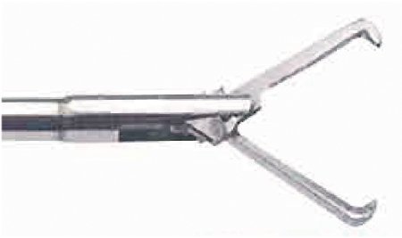 BR Surgical BR Surgical Grasping Forceps 23-5/8 Inch Finger Ring Handle Straight 5 Fr. Double Action Jaws - BR980-7021-005
