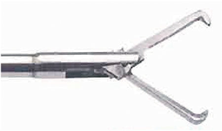 BR Surgical - Grasping Forceps 23-5/8 Inch Length Finger Ring Handle Straight 5 Fr. Double Action Jaws - BR980-7021-005