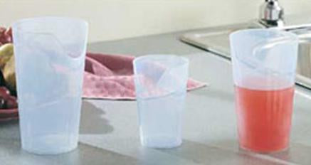 Patterson Medical Supply Nosey Cup ADL Dysphagia Cup 4 oz. Translucent Plastic Reusable - 81536135