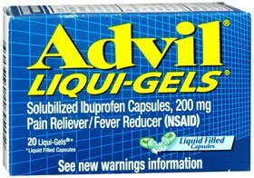 Pfizer Advil Liqui-Gels Pain Relief 200 mg Strength Ibuprofen Capsule 20 per Bottle - 573016920