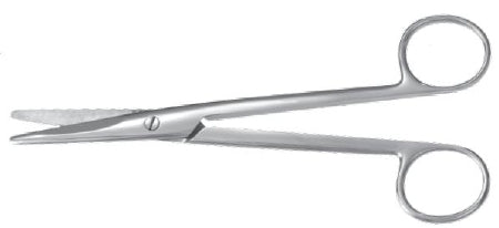 Miltex Padgett Operating Scissors Mayo 6-1/2 Inch Length Surgical Grade Stainless Steel NonSterile Finger Ring Handle Curved Blade Blunt/Blunt - PM-0470