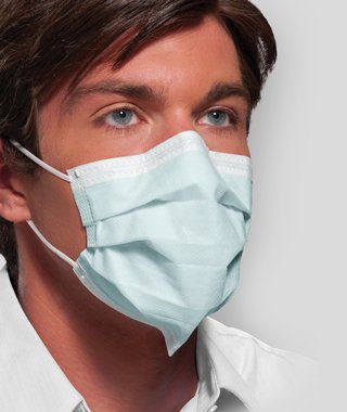 Isofluid FogFree - Procedure Mask Anti-fog Strip Pleated Earloops One Size Fits Most Blue NonSterile ASTM Level 1 Adult - GCICXBSF