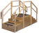 Fabrication Enterprises - Training Staircase Straight, 8 steps with platform 96 X 59-3/4 X 36 Inch - 15-4203