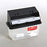 Cardinal SharpSafety RCRA Waste Container 11 H X 6 D X 13 W Inch 5 Quart Black Base / White Lid Horizontal Entry Counterbalance Lid - 8605RC