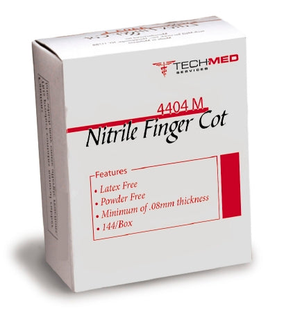 Dukal Finger Cot X-Large 2-1/2 Inch Powder Free Nitrile NonSterile - 4404XL