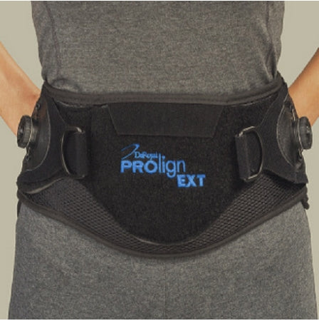 DeRoyal 25° PROlign EXT - Back Support Large Hook and Loop Closure 40 to 45 Inch Waist Circumference Adult - 157-04