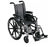 drive Viper - Lightweight Wheelchair Dual Axle Desk Length Arm Swing-Away Footrest Black Upholstery 14 Inch Seat Width Pediatric 250 lbs. Weight Capacity - L414DDA-SF