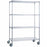 R & B Wire Products - Heavy Duty Linen Cart 4 Shelves 500 lbs. Weight Capacity Chrome Plated 5 Inch Casters, 2 Locking - LC244872