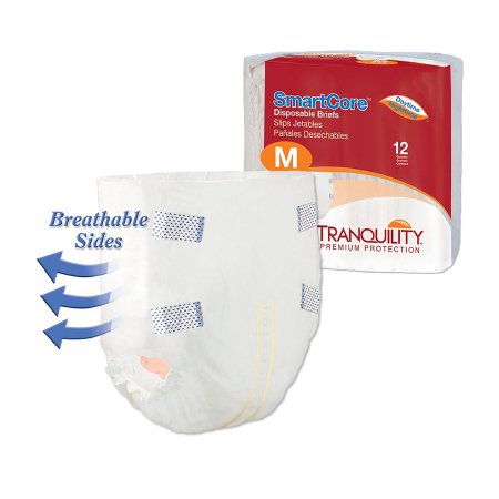 Tranquility SmartCore - Unisex Adult Incontinence Brief Medium Disposable Heavy Absorbency - 2312