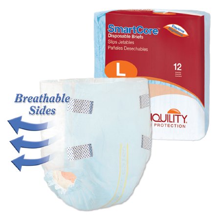 Principle Business Enterprises Tranquility SmartCore Adult Incontinent Brief Tab Closure Large Disposable Heavy Absorbency - 2313