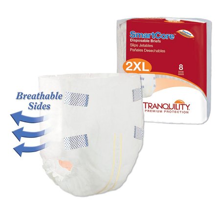 Tranquility SmartCore - Unisex Adult Incontinence Brief 2X-Large Disposable Heavy Absorbency - 2315