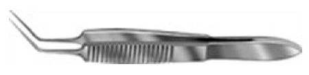 Bausch & Lomb Bausch+Lomb Capsulorhexis Forceps Utrata 3-1/4 Inch Stainless Steel NonSterile NonLocking Thumb Handle Angled Fine Tips - E2002