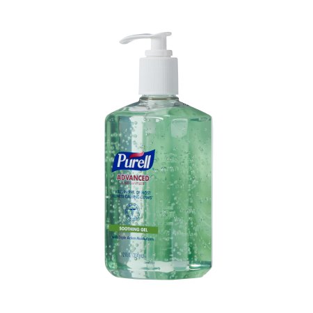 GOJO Purell Advanced Hand Sanitizer with Aloe 12 oz. Ethyl Alcohol Gel Pump Bottle - 3639-12
