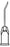 All-Med Huber Needle 20 Gauge 1-1/2 Inch Without Safety - 55-2040