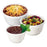 Saalfeld Redistribution Dart Food Container White Disposable Foam - 8SJ12