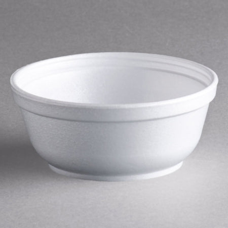 Dart - Food Container White Single Use Foam - 8B20