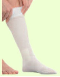 JOBST UlcerCARE - Compression Stocking Liner Knee High Medium White Closed Toe - 114501
