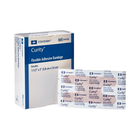 Curity - Adhesive Strip 1-1/2 X 3 Inch Fabric Knuckle Tan Sterile - 44106