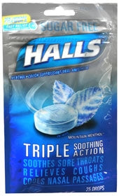 Warner Welcome Halls Cold and Cough Relief 5.8 mg Strength Lozenge 25 per Bag - 2422806