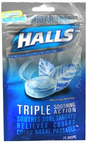 Halls - Cold and Cough Relief 5.8 mg Strength Lozenge 25 per Bag - 12546062544