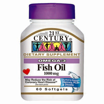 21st Century Nutritional Products 21st Century Omega 3 Supplement Fish Oil 1000 mg Strength Softgel 60 per Bottle - 74098521495