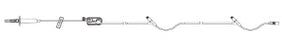 ICU Medical PlumSet Administration Set 15 Drops / mL Drip Rate 104 Inch Tubing 2 Ports - 1424328