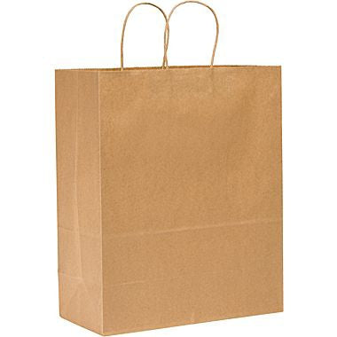 Lagasse General Supply Shopping Bag Brown Kraft Paper - DRO87128