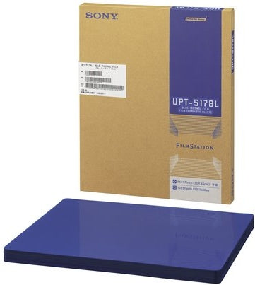 Print Media Sony Blue Thermal Film 14 X 17 Inch FilmStation UP-DF500 and UP-DF550 Dry Film Imagers - 5998763