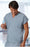 Fashion Seal Uniforms Scrub Shirt X-Small Ceil Blue 1 Pocket Short Cap Sleeves Unisex - 6792-XS
