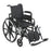 Drive Medical Viper Plus GT Lightweight Wheelchair Dual Axle Desk Length Arm Flip Back, Padded, Removable Arm Style Mag Wheel Black 16 Inch Seat Width 300 lbs. Weight Capacity - PLA416FBDAARAD-ELR