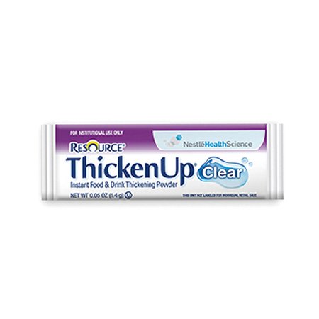 Nestle Healthcare Nutrition Resource Thickenup Clear Food and Beverage Thickener 1.4 Gram Stick Pack Unflavored Powder Consistency Varies By Preparation - 4390015193