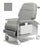 Graham-Field Lumex Extra-Wide Clinical Care Recliner Dove Four Tente Swivel Caster, Three Locking Caster Four Tente Swivel Caster, Three Locking Caster - FR587W8567