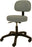 Winco 4350 Series Task Stool Backrest Gas Lift, Fingertip Adjustment, Pneumatic Gray - 4350-07
