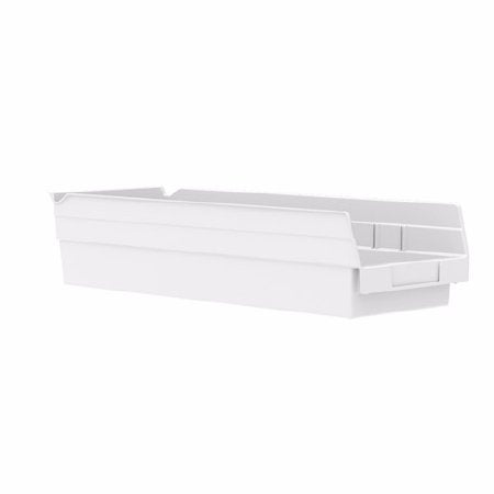 Akro-Mils - Shelf Bin White Industrial Grade Polymers 4 X 6-5/8 X 17-7/8 Inch - 30138WHITE