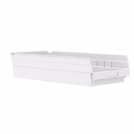 Akro-Mils Akro-Mils Shelf Bin White Industrial Grade Polymers 4 X 8-3/8 X 17-7/8 Inch - 30158WHITE