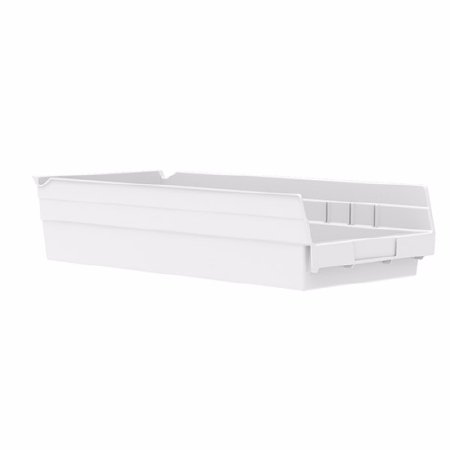 Akro-Mils - Shelf Bin White Industrial Grade Polymers 4 X 8-3/8 X 17-7/8 Inch - 30158WHITE