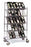 Intermetro Industries Tote Storage Cart 18 X 36 Inch 4 Slanted Shelf, One Flat Top Shelf - DC35EC