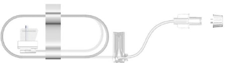 EMED Technologies Sub-Q Subcutaneous Infusion Set 24 Gauge 9 mm 12 Inch Tubing Without Port - SUB-109-G24-12