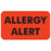 Tabbies Allergy Labels, "Allergy Alert" Fluorescent Red - 1-1/2"W x 7/8"H, 250  per Roll - MAP4930